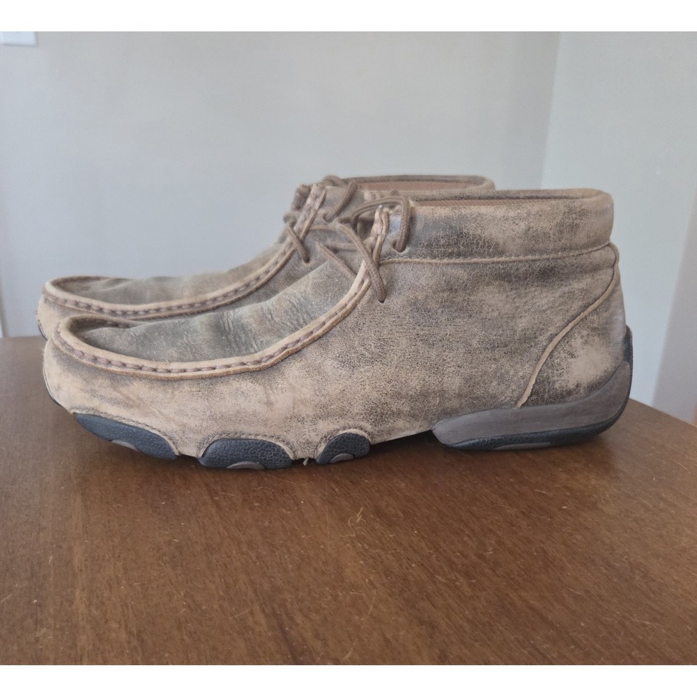 Twisted X Original Chukka Driving Moc  Distressed Leather Women's 10M